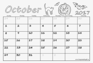 October 2017 Blank Calendar - Free October 2017 Calendar Printable #2705201