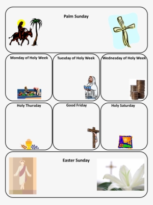 Looking For Activities To Fill Up Your Blank Calendar - Holy Week Activities #2705272