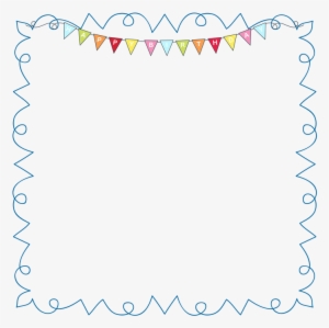 Clipart Birthday Picture Frame - Confetti Frame Clip Art #2705864