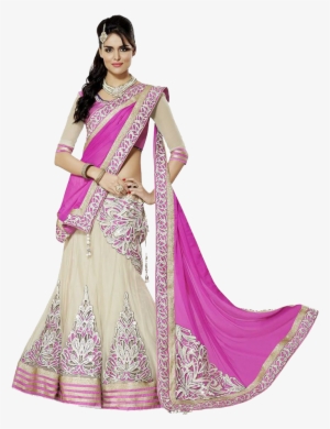 Bridal Anarkali Lehengas Png Images Transparent Background - Wear Saree In Lehenga Style #2706169