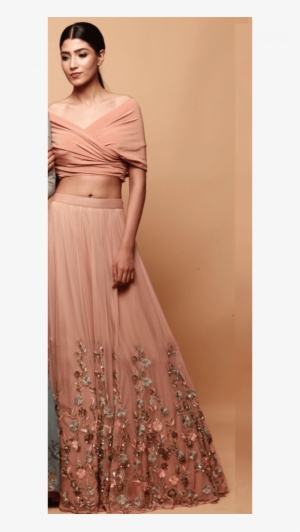 Off Shoulder Lehenga Set - Astha Narang Blue Lehenga #2707249