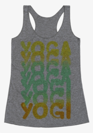 Yoga Into A Yogi Racerback Tank Top - I D Rather Be Sleeping Shirt #2707555