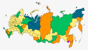 Map From Wiki - Russian Federation Map Png #2707782