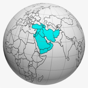 Western Asia On The World Map - Western Asia World Map #2707784