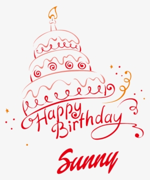 Sunny Happy Birthday Vector Cake Name Png Names - Happy Birthday Harpreet Cake #2708050