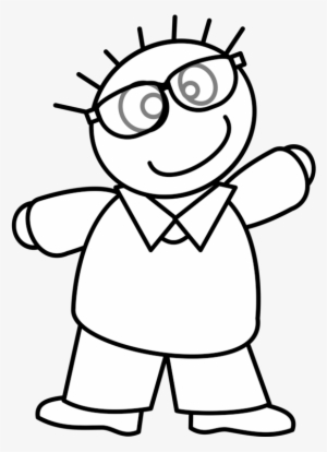 Drawing Coloring Book Child Glasses Cartoon - Garcon Avec Des Lunettes Dessin #2708202