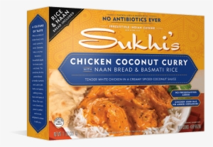 Chicken Coconut Curry - Sukhi's Chicken Coconut Curry With Rice & Naan #2709356
