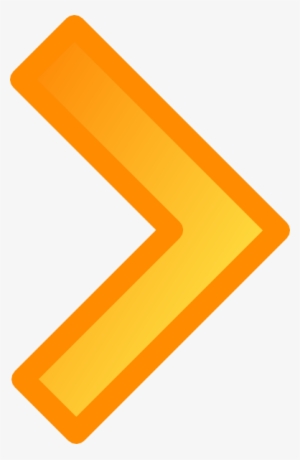 Orange Arrow Icon Png Download - Single Arrow Vector Png #2709782