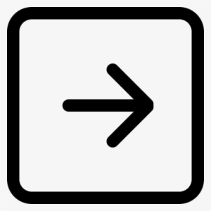 Right Arrow Square Button Symbol Vector - Transparent Background Facebook Icon #2709985