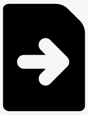 File Filled Paper Symbol With Right Arrow Svg Png Icon - Christian Cross #2710237