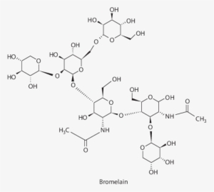 3 Chemical Structure Of Bromelain Found In Pineapple - Chemical Structure Of Pineapple #2710267