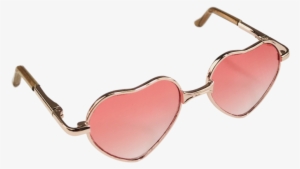 Angela Doll Sunglasses Heart Shaped Metal Frame Pink - Sunglasses #2711374