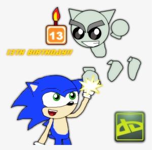Deviantart 13th Birthday Celebration By Knux95 On Clipart - Deviantart #2711570