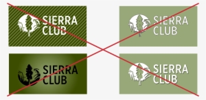 Incorrect Usage Regarding Legibility Of Logo Vs - Sierra Club #2712520