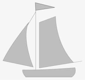 How To Set Use Gray Sail Boat Clipart #2712989