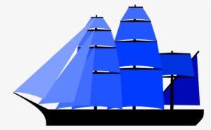 1280px-alternate Fully Rigged Ship Sail Plan - Blue Ship Clipart #2713047