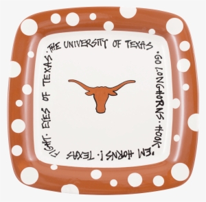 University Of Texas Polka Dot Plate - Texas Longhorn #2714909