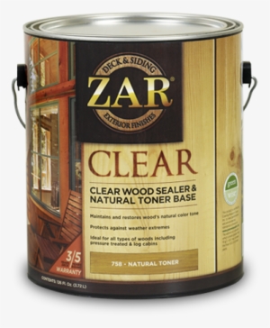 Zar® Clear Wood Sealer & Natural Toner Base - Zar Solid Exterior Stain Colors #2716043