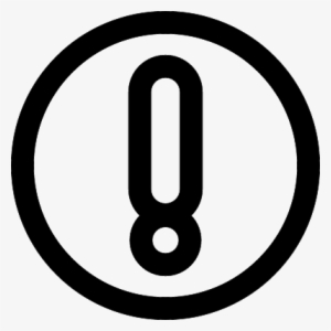 Warning Exclamation Circle Outline Vector - Creative Commons Icons #2716393