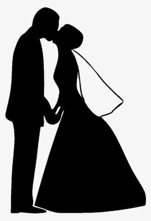 Free Bride And Groom Silhouette Png - Wedding Dance Clipart Black And White #2716505
