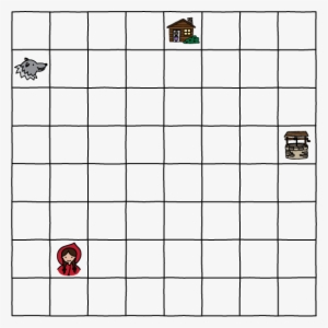 An 8 By 8 Grid With The Following Objects In Different - Wolf #2718586