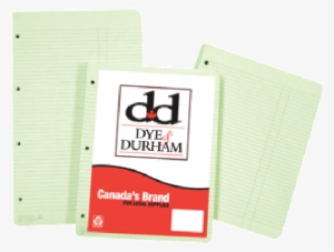 Dye & Durham Paper Green Ruled 11" 3 Hole 50/pkg - Paper #2718738