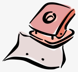 Vector Illustration Of Hole Punch Office Tool Used - Illustration #2719027