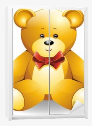 Orsetto Peluche Con Fiocco Teddy Bear Vector Wardrobe - Teddy Bear #2719105