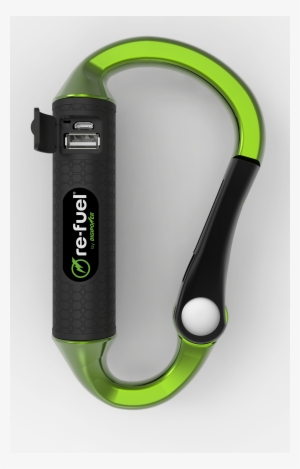 Carabiner Clip With Built-in Portable Charger - Digipower Re-fuel 6-hour Actionpack Battery #2719311