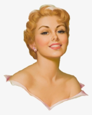 Vintage Femme Portrait - Pearl Frush Pin-up Girl Art Print 32x24 #2719909