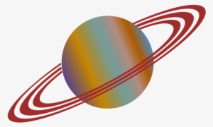 Orange Planet Clipart Cliparts And Others Art Inspiration - Planet Cartoon With Rings #2720123