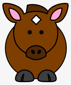 Horse Face Cartoon Clipart 3 By Brian - Farm Animals Cartoon Clipart #2721190