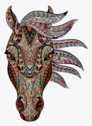 Bleed Area May Not Be Visible - Horse Mandala #2721580