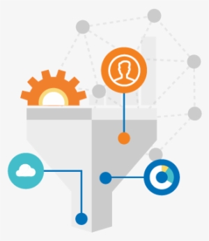 Funnel With Various Marketing Automation Icons Within - Marketing #2722540