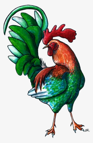 More Like Flying Guardian - Illustration Rooster Drawing #2722971