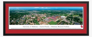 Oklahoma Sooners Aerial Panorama Deluxe Framed Posters #2723332