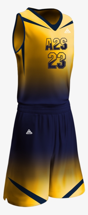 Bsk Gt Uni 04 Front - Jersey With Lining Yellow Basketball #2723793