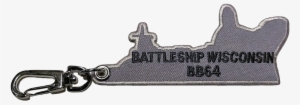 Battleship Wisconsin Embroidered Keychain - Rebate Plane #2724541