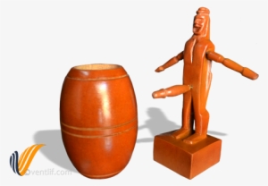 Wine Barrel Man Wood Carving With Barrel Out - Wooden Man In A Barrel #2724989