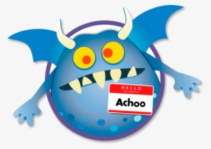 Achoo Loves To Buzz Around And Sprinkle Flu Germs Wherever - Flu Germs #2725170