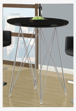 Monarch Specialties Glossy Black / Chrome Metal 36"l #2725807