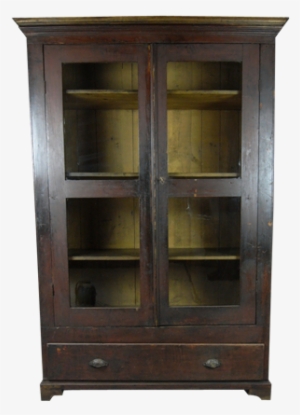 Painted Pine Glazed Cupboard With Drawer Fontaine Decorative - China Cabinet #2726284