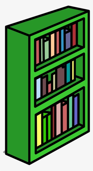 Green Bookcase Sprite 011 - Club Penguin Green Bookcase #2726373