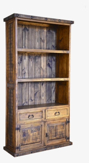 Rustic 2 Drawer 2 Door Bookcase #2726747
