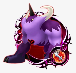 Kingdom Hearts A Slow But Powerful Heartless That Crushes - Behemoth Medal Khux #2729859
