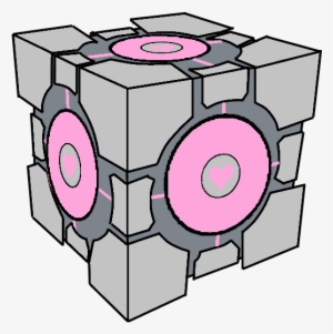 Clip Art Aperture Science Weighted Companion Cube Portal - Portal 2 Love Cube #2729928