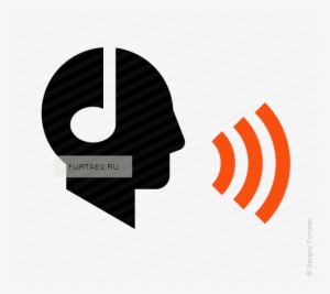 Vector Icon Of Wireless Signal Going From Male Profile - Head With Headphones Vector #2730341