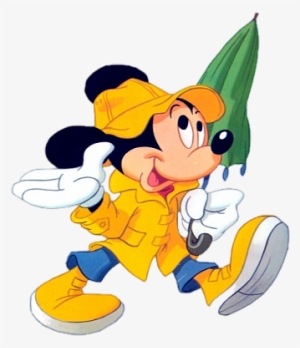 Happy Disney Clipart & Happy Disney Clip Art Images - Mickey Mouse With An Umbrella #2731044