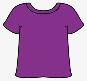 Clipart T Shirt Tee Shirt Outline Shirt Clipart Png - Purple Shirt Clip Art #2731995