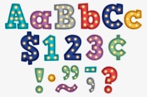 Marquee Bold Block 4quot Letters Combo Pack Tcr5866 - Marquee Bulletin Board Letters #2732381